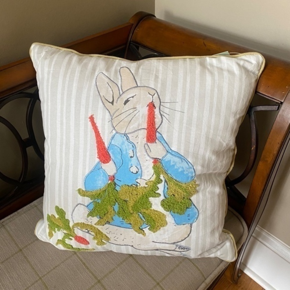 Pier 1 Pink Easter Bunny Pillow